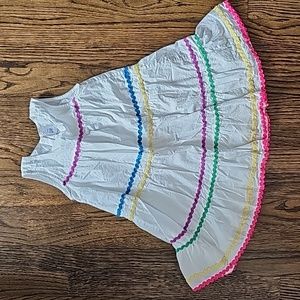 Gap rainbow shift dress 4T